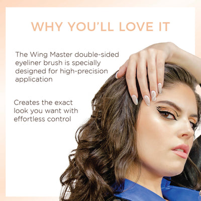 The Wingmaster Dual Sided Eyeliner Brush