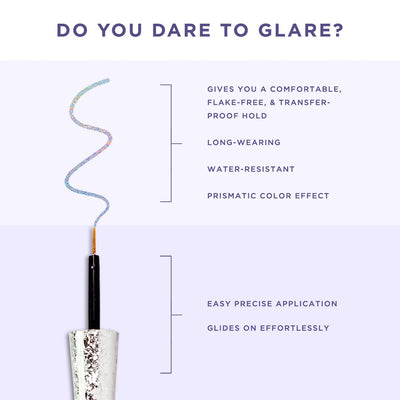 Vixen Glimmer Holographic Liquid Eyeliner