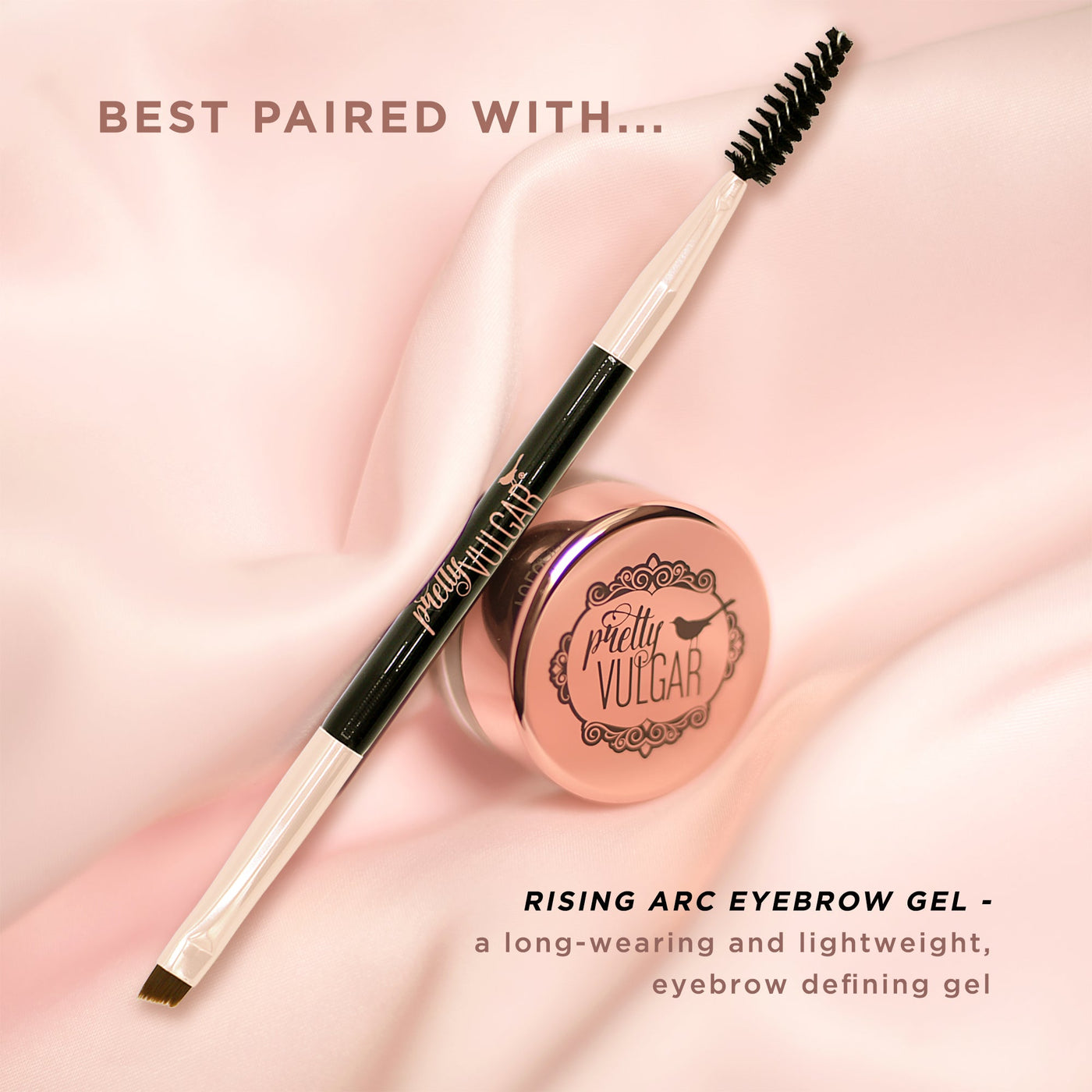 Dual Sided Brow Brush with spoolie