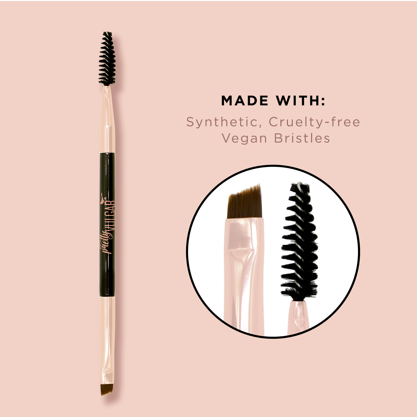 Dual Sided Brow Brush with spoolie