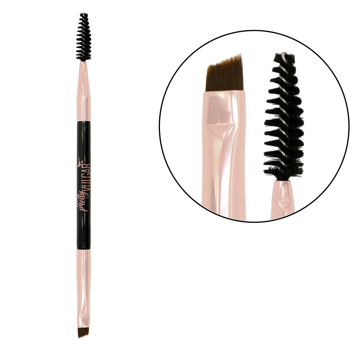 Dual Sided Brow Brush with spoolie